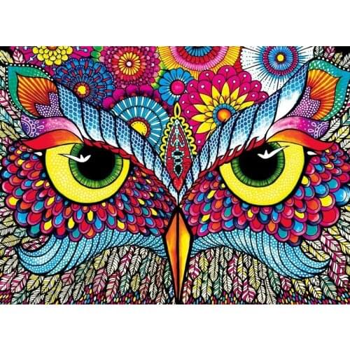 5D DIY diamond embroidery Colorful owls diamond painting Cross Stitch full round&square Rhinestone mosaic decoration