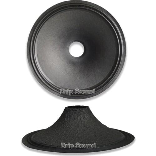 15" inch 372mm 65mm Core Speaker Cone Paper Basin Woofer Drum Paper 2-Ring Cloth Edge Trumper Bass Repair Parts