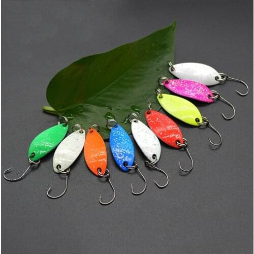 X-Fin 3.3cm 3g Fishing Tackle Metal Spoon Lure Sharp Hook Hard Sequins Lure Artificial Bait Freshwater Saltwater Spinner Spoons