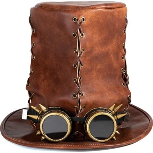 Hot selling Halloween hat women men Top Fedora Hat Europe and America retro old top hat anime party supplies gifts