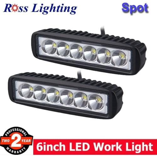 2Pcs 18W LED Spot Work Light Fog Lamp 9-32V 4WD 12 volt LED Work Lights for Off Road Vehicle SUV CAR Truck LED BAR ATV