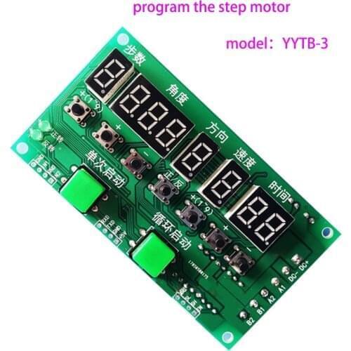 Stepper motor drive controller/board Angle/direction/speed adjustable/circle One-piece 42/57 two-phase