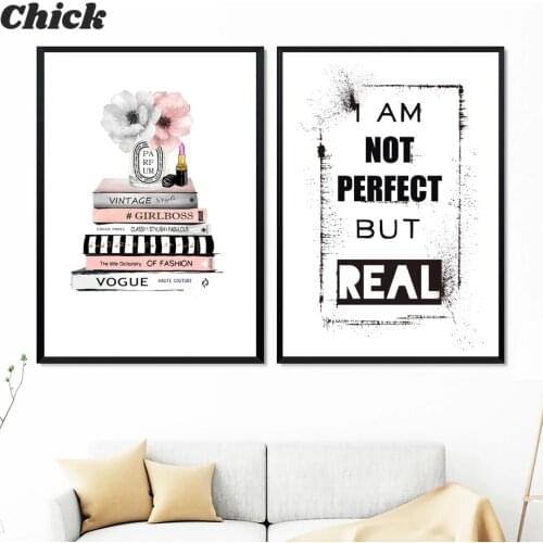 Fashion Paris Bag Book Perfume High Heels Wall Art Canvas Painting Nordic Posters And Prints Wall Pictures For Living Room Decor