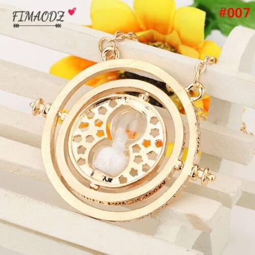 FIMAODZ Fashion Vintage Movie Jewelry Accessories Time Turner Hourglass Necklace Granger For Women Lady Girl Wholesale