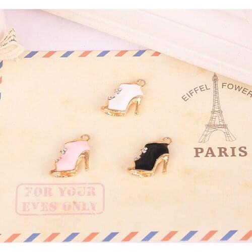 MRHUANG Oil Drop Charms 5pcs/lot Dress Gentleman Pearl Metal Enamel Folating Pendant Carousel Charms DIY Bracelet