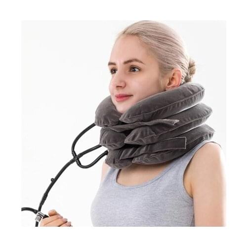Inflatable Cervical Traction Collar Massager Neck Stretcher Medical Devices Pain Relief Neck Massager Brace Pillow Health Care