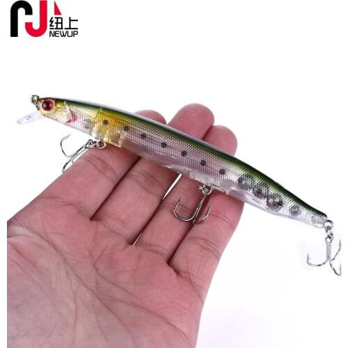 NEWUP 1psc 13.5cm 18.5g Quality Minnow Pescaria Fishing Lure 3D Eye Bass Topwater wobblers Hard bait crankbait fishing tackle