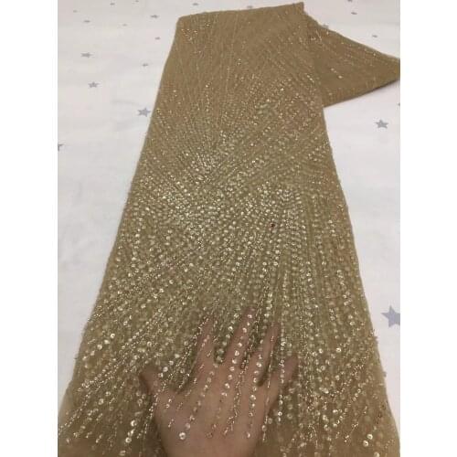 New solid color sequins + exquisite beaded tube chaotic thread tulle embroidery, suitable for fashionable ladies' skirts