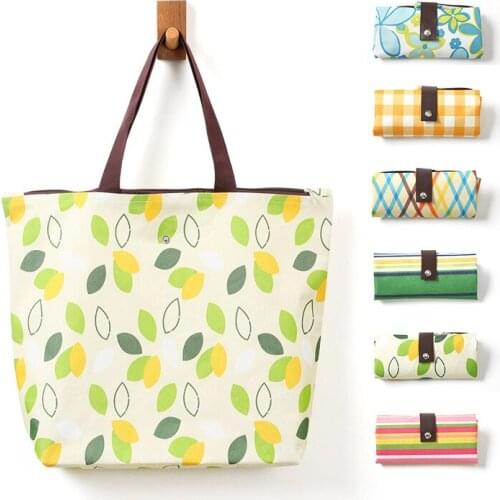 Portable Oxford cloth shopping bag can make logo waterproof foldable portable cramming storage Oxford cloth bag