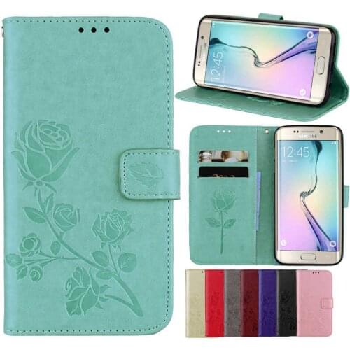 Luxury Wallet Case For Samsung Galaxy S6 Edge Case Cover Flip Leather Phone Case for Samsung Galaxy S6 Edge Mobile Phone bag
