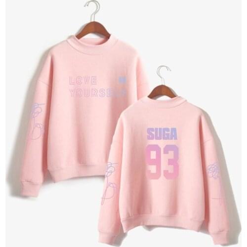 KPop hoodie Pullover Bangtan Boys New Album Love Yourself Tear Member Hoodie Sweatshirt Women Fans Turtleneck Capless clothes