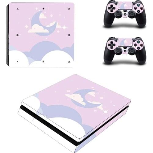 Starry Sky Cloud PS4 Slim Skin Sticker Decal Vinyl for Playstation 4 Console and Controllers PS4 Slim Skin Sticker