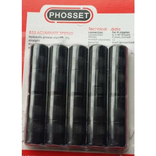 ZERK COUPLER NOZZLE POLYURETHANE EPOXY INJECTION , PHOSSET make H NIPPLE 4-Bake Mouth Hydraulic Grease nipple