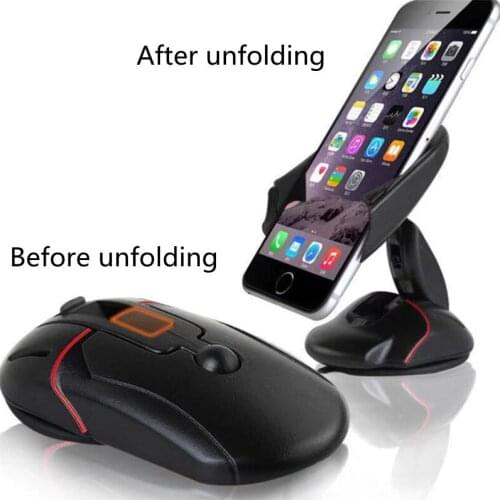 1pc mouse car holder mobile phone navigation lazy bracket silicone suction cup car phone holder car accessories