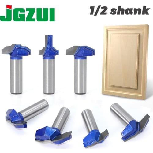 1 pc 1/2 Shank Woodworking Door Frame Router Bits for wood carbide lassical door cabinet bits Engraving Milling Cutte