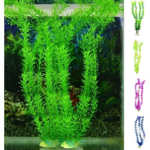 4Pcs Aquarium Fish Tank Decoration Artificial Plant Silicone Artificial Sea Weed Fake Plant Aquarium Decoration Pet Products