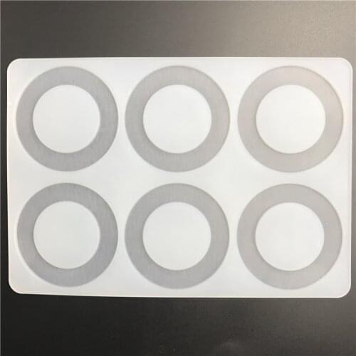 6 Cavity Chocolate Insert Ring Fondant Silicone White Cake Mold Chocolate Baking Decorating Tools #23