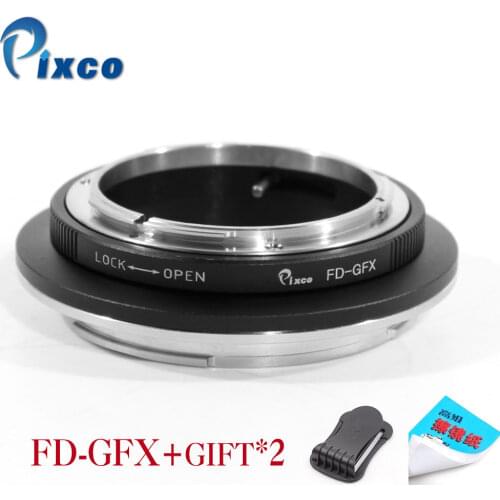 Pixco FD-GFX Lens Adapter Suit for Canon FD Mount Lens to Fujifilm G-Mount GFX Mirrorless Digital Camera such as GFX 50S