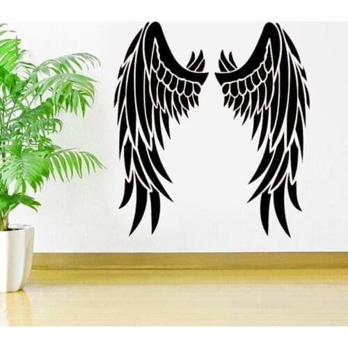 Angel Wings Vinyl Sticker Inspirational Car Window Decal Heaven Religious Deco Ideas Bedroom Interior Wall Art Murals C403