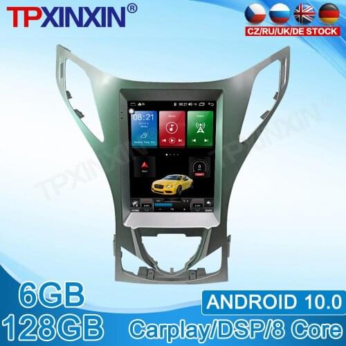 Android 10.0 For Hyundai AZERA Grandeur i55 Tesla Style Vertical Navigation 6G+128GB Car Multimedia DSP Radio Player Carplay