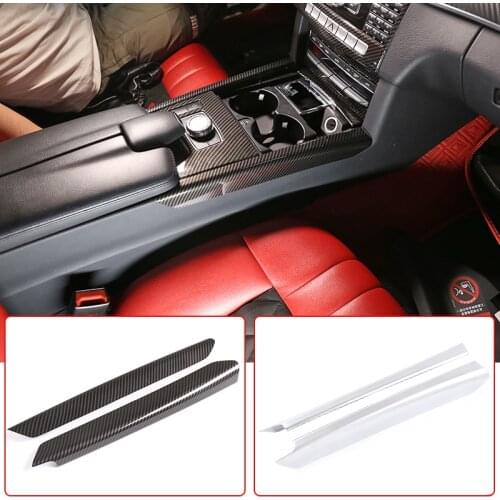 Car Styling Center Console Side Decoration Strips Stickers ABS Carbon Fiber For Mercedes Benz E Class W212 2013-15 Car Accessory