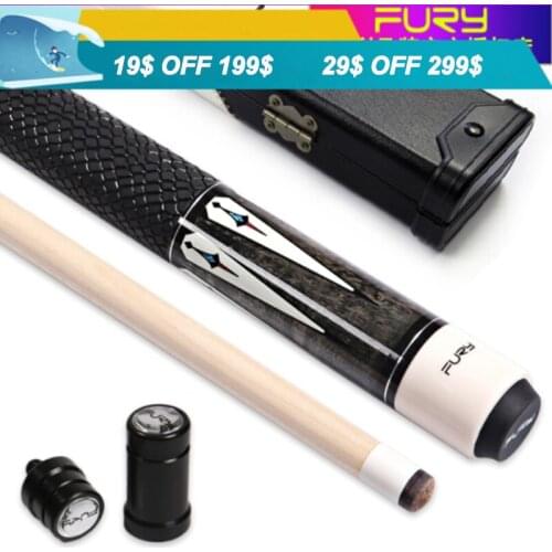 Handmade DL FURY Billiard Cue Stick 12.75mm 11.75mm with Pool Cue Case Leather/ Linen Wrap Handle China