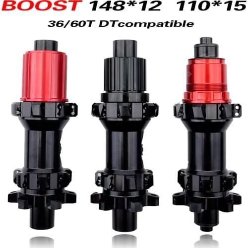 BOOST MTB Disc Bremse Hub 28H Loch Steckachse Quick Release XD 148 110 15 Kompatibel Ratsche 60T 4 Abgedichtete lager Hub 7075