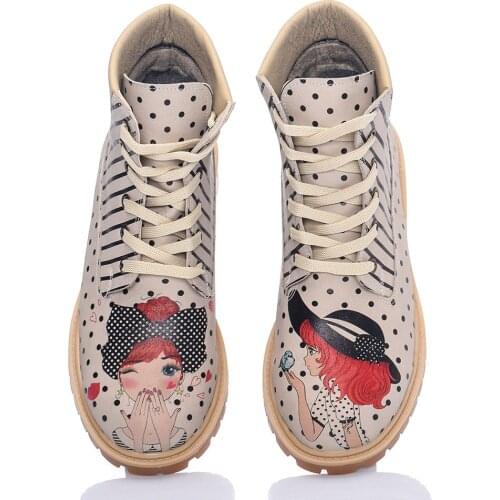 Streetfly 2021 new fashion Winter autumn colorful printed women Boots Non-slip sole Waterproof orthopedic boots