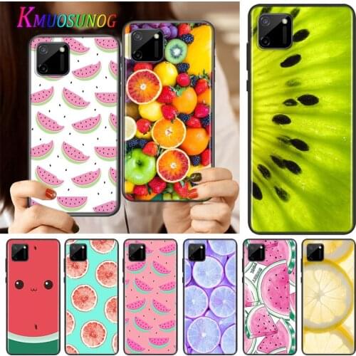 Summer Fruit Watermelon Silicone Cover For Realme V15 X50 X7 X3 Superzoom Q2 C11 C3 7i 6i 6s 6 Global Pro 5G Phone Case