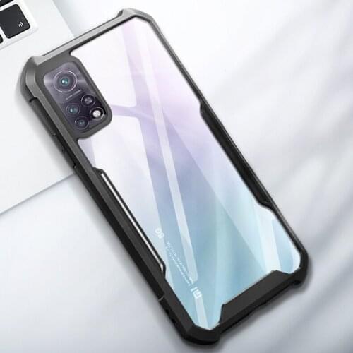 For Xiaomi Mi 10T/10TPro Case Transparent Back Fitted Cases Shockproof Corners Anti-Scratch Shell Slim Cover