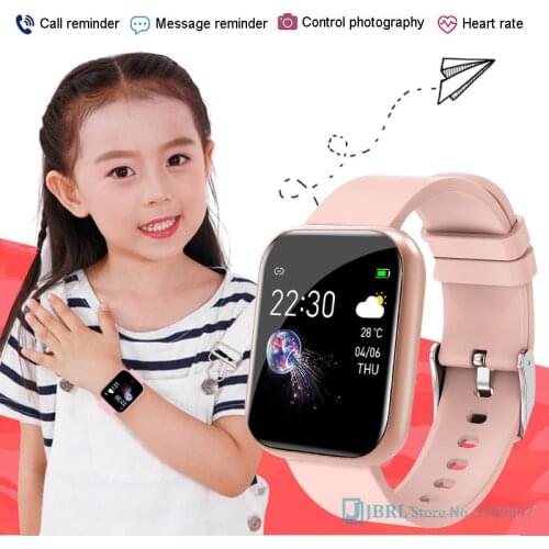 Children Smart Watch Girls Boys Smartwatch Student Heart rate Smart Clock Fitness Tracker Electronic Smart-Watch For Android IOS