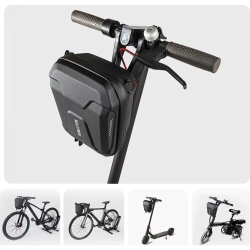 WILD MAN Bicycle Handlebar Head Bags MTB Road Bike Hard Shell Phone Case Electric Scooter Pouch Cycling Equipment
