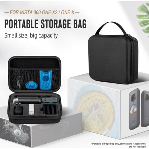 For Insta360 One X2 / ONE X Portable Storage Bag EVA Waterproof Carrying Case Video Camera Accessories Box Handbag STARTRC