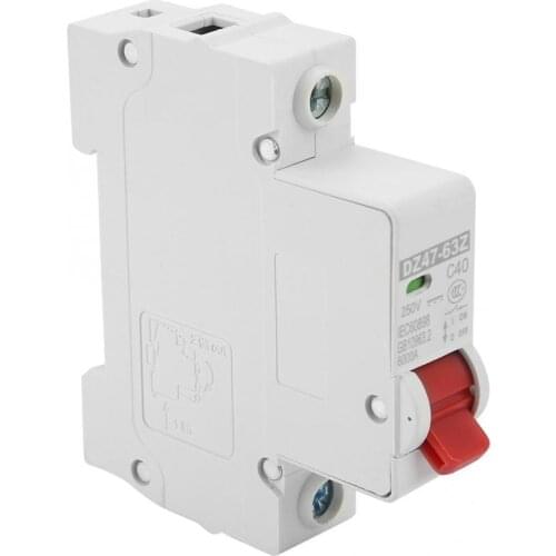 DZ47-63Z-1P 40A DC Miniature Circuit Breaker Leakage Protection Air Switch residual circuit breaker