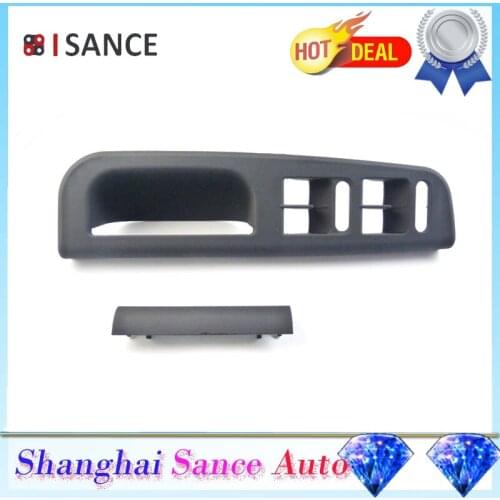ISANCE Black Window Switch Panel Bezel & Door Pull Handle Trim Cover 3B0867175 , 3B1867171E For VW Jetta Golf Bora MK4 Passat B5