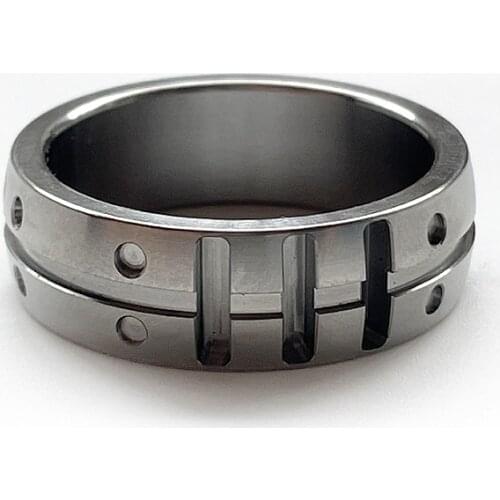 Titanium Alloy Ring CNC Made Mens And Womens Rings Can Be Fitted With Glow-in-the-dark Tritium Gift