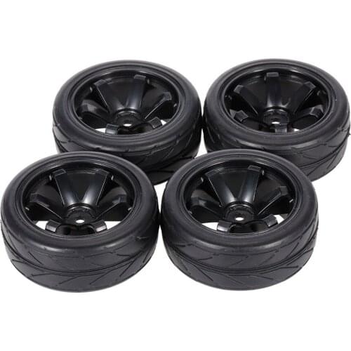 4pcs 1.8 Inch 65mm off-Road Car Wheel Rim and Tire for RC Car 1/10 HSP HPI TAMIYA Traxxas Redcat RC Rock Crawler Cars Parts