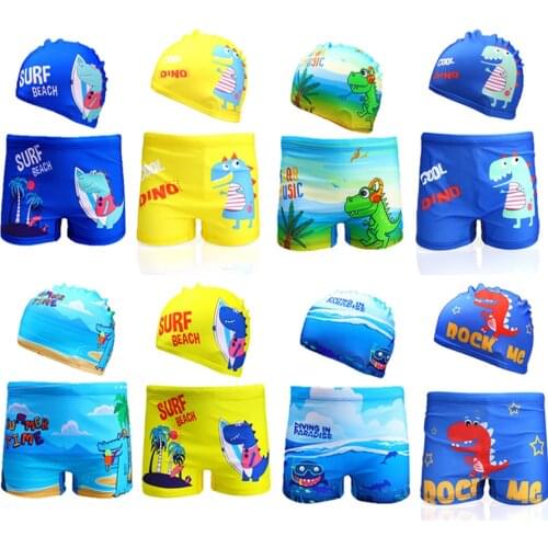 Boys Swimwear 2020 New Dinasaur Swimming Trunks For Children Boys 2-8years Boys Trunk Summer Beachwear Boys Swimsuit 1042