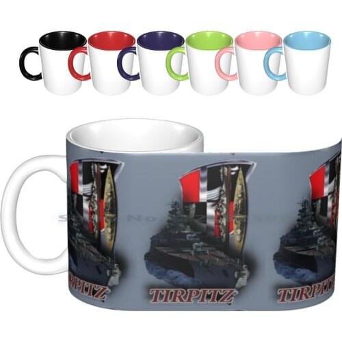 German " Tirpitz " Ceramic Mugs Coffee Cups Milk Tea Mug Idea Ships Warships Germany Online Games War Games Computer Games Gam