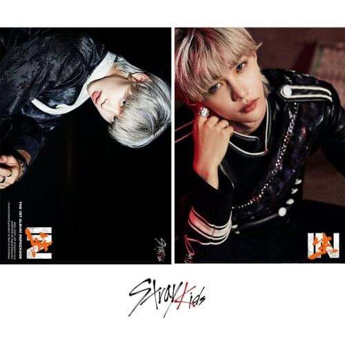 Kpop 2pcs/set Stray Kids New Album In Live Poster Stickers Wall Banner SEO CHANG BIN HWANG HYUN JIN LEE FELIX Fans Collection