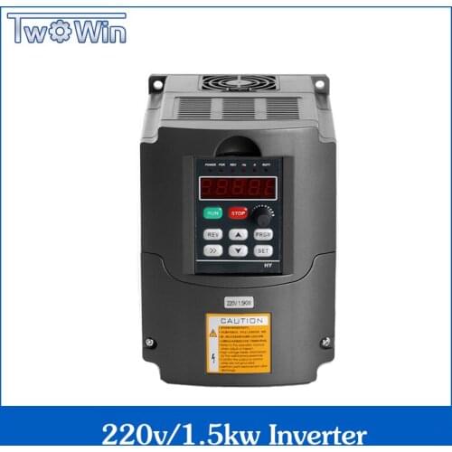 220V 1.5KW Single Phase input and 220V 3 Phase Output Frequency Converter / Adjustable Speed Drive / Frequency Inverter / VFD