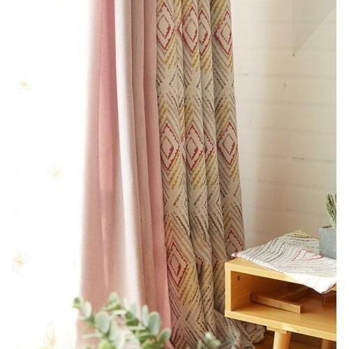 Custom Nordic Curtains Atmospheric Fashion Stitching High-precision for Living Room Bedroom Study Blackout Curtains Tulle
