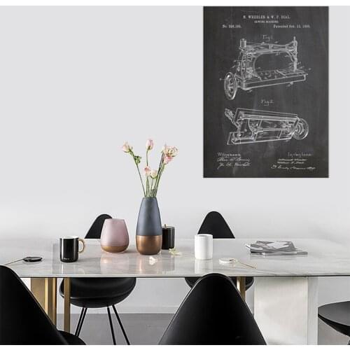 Sewing Machine patent,Sewing wall art ,Craft posters,craft room decor,vintage print,blueprint, gift idea,wall Decorations