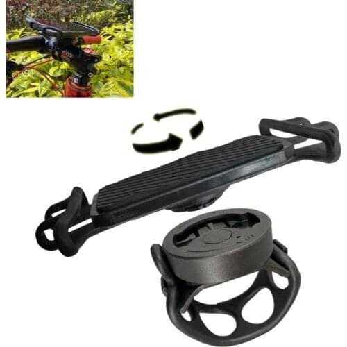 Sukou360 rotary shockproof silica gel binding plate quick detachable mobile phone rack for Garmin or SRAM xoss code meter rack