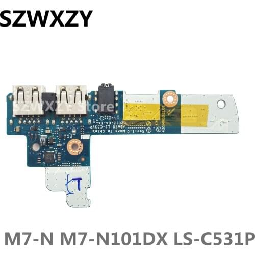 SZWXZY For Hp M7-N 17-N Laptop USB Port Audio Board ABW70 LS-C531P 455MRB32L01 100% Tested