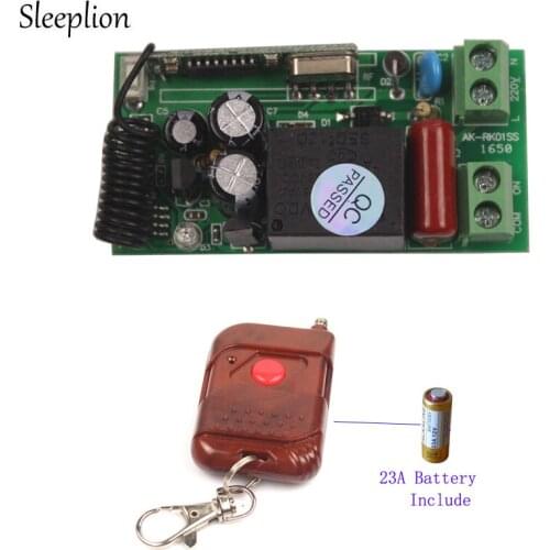 Sleeplion 433Mhz Universal Wireless Remote Control Switch 220V Relay Receiver Module 315/433 Mhz Remote Controls 110V Switch