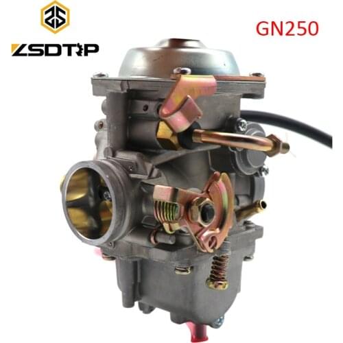ZSDTRP Motorcycle 34mm Carburetor Carb For Suzuki GN250 GN300 For Roketa Jianshe JS400-7 Hensim HS400 Scout 300CC-400CC Racing