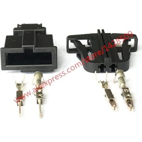 10 Sets kit 2 pin License plate lamp car door connector Trunk lights Horn Sensor Plug for VW Audi Skoda 3B0972712 3B0972702