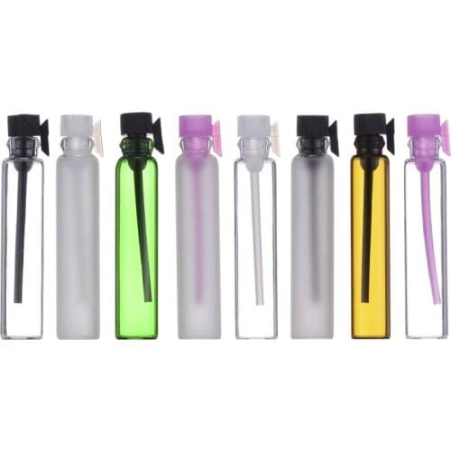 2ml 50pcs/lot Mini Glass/frosted Bottles Small Sample Vials Bottle Empty Laboratory Liquid Fragrance Test Tube Trial Bottle