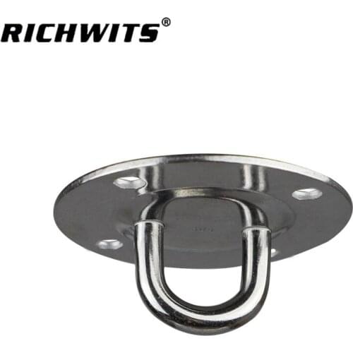 304 Stainless Steel 9mm Ring Round Sail Shade Pad Eye Plate Boat Rigging Deck Ceiling Wall Mount Hammock Swing Hook Marine Grade